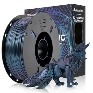 VOXELAB 3D Printer Filament, 1.75mm PLA Multicolor Filament, Dimensional Accuracy +/- 0.02 mm, 3D Printing Material 1kg/ Spool, Compatible with FDM 3D Printer/Pen (Burnt Titanium)