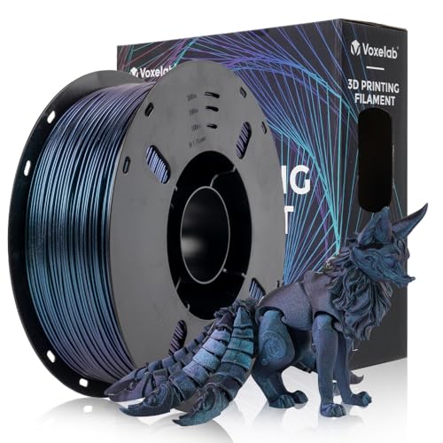 Image of VOXELAB 3D Printer Filament - Color Changeable PLA 1.75mm, Burnt Titanium, Chameleon PLA 1kg (2.2lbs) - Dimensional Accuracy + /- 0.02mm