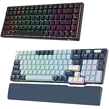 RK ROYAL KLUDGE RK96 LMT Forest Blue & RK84 RGB Red Switch Black Bundle