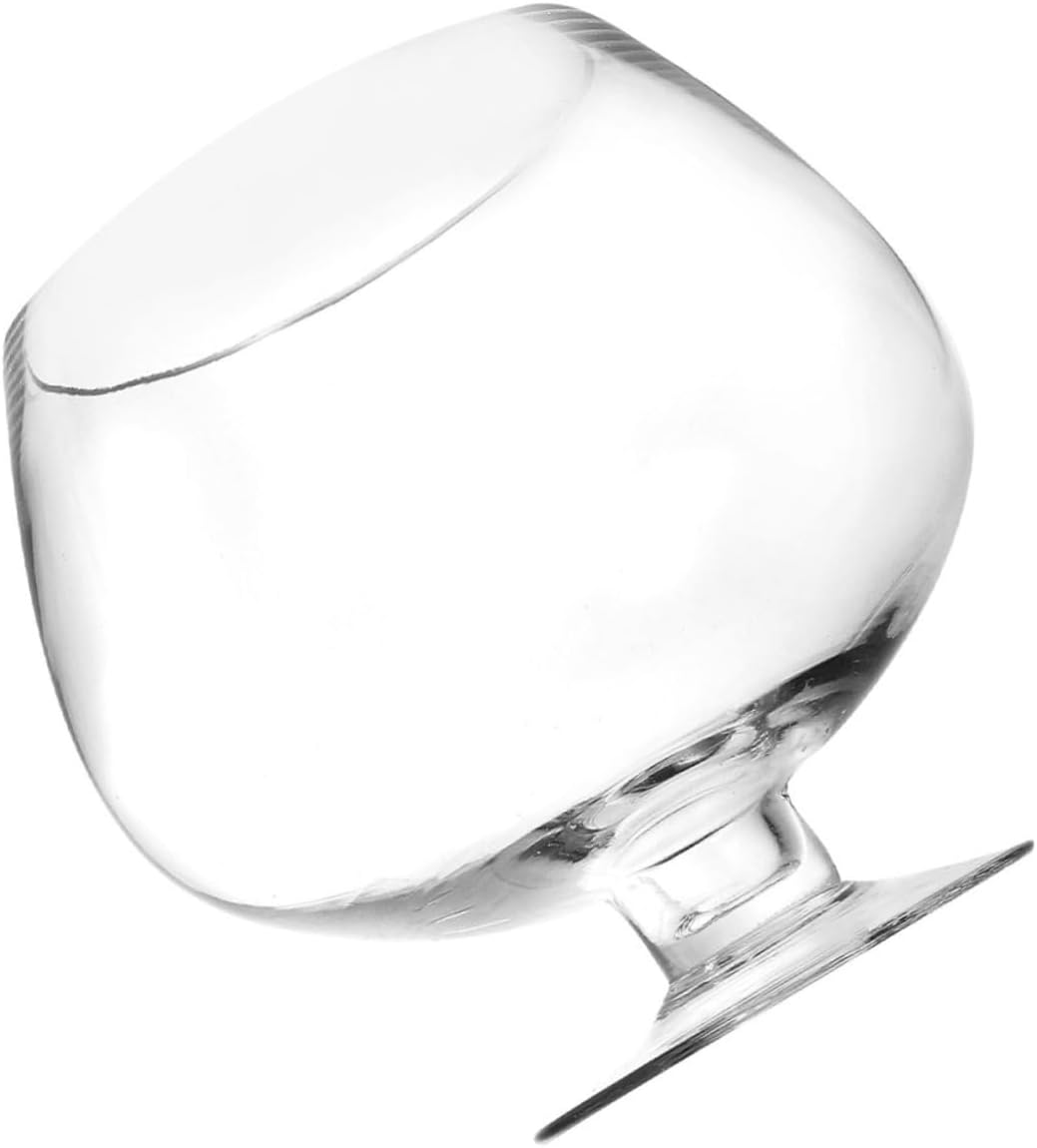 Garneck Decorative Glass Fish Bowl Versatile Aquarium Tank for Betta and Small Fish for Desktop Landscaping and Plant Display Capacity