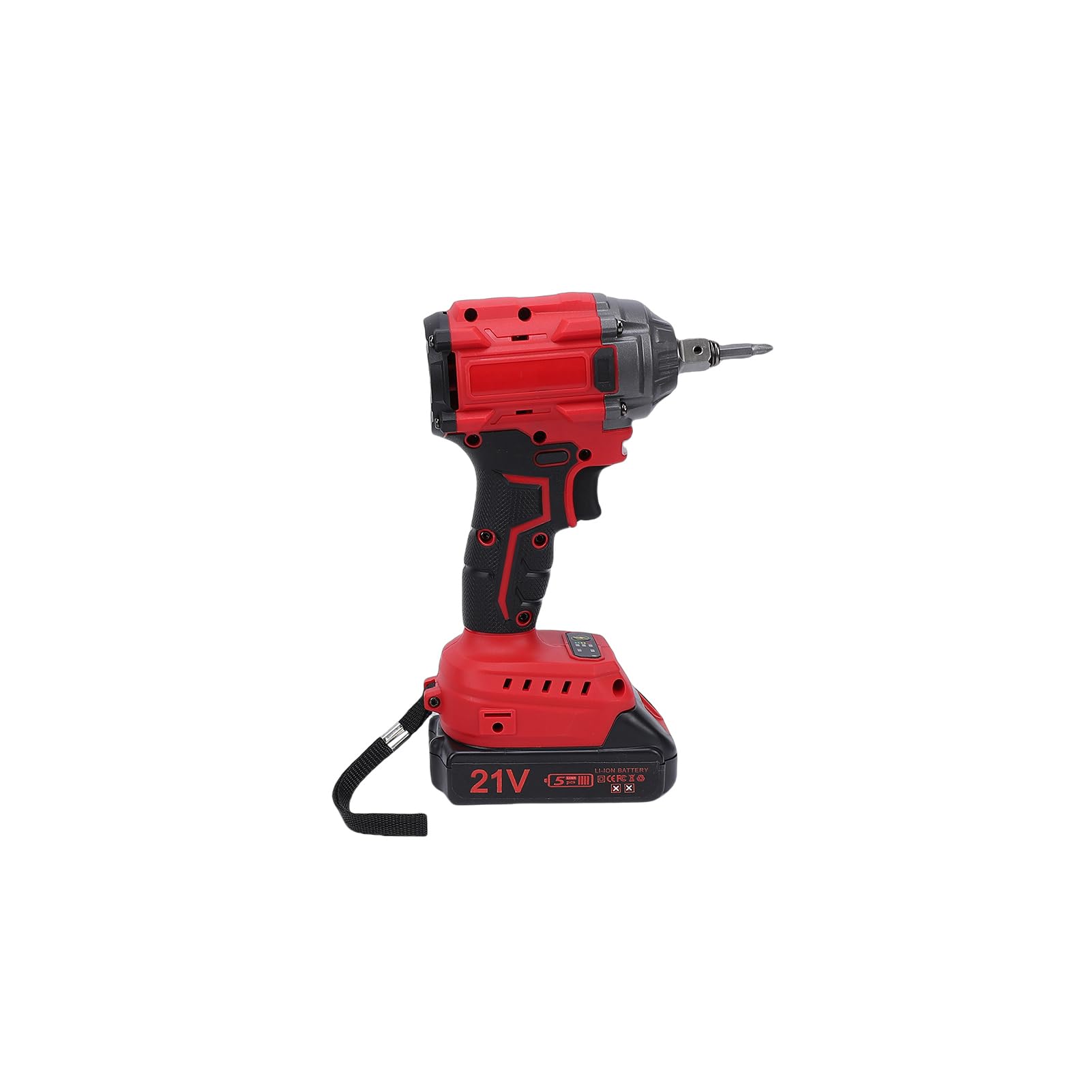Avvitatore a Percussione e Trapano Senza Spazzole 21V Combo Coppia 350N 2400 Giri/min con 2 Batterie Luce LED per Progetti Professionali Fai da Te in Legno Metallo (Spina UE 230V)
