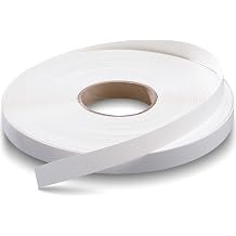 Melamine Edge Banding White 3/4 inch x 250 ft Pre-Glued Cabinet Edge Banding Flexible Iron on Veneer Edging for Plywood Cabinet Repairs Furniture Restoration