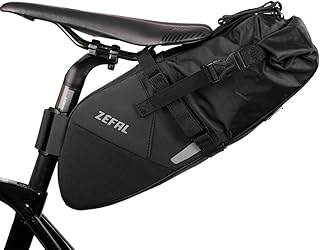 Zéfal Z Adventure R5 Bikepacking & Commuting Sac de Vélo Universel & Etanche-Grand Volume Capacité 5L-Durable et Résistante-400 g Sacoche de Selle, Noir, 5 litres