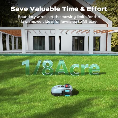 Robotic Lawn Mower with App Control – Adjustable Cutting Height, Auto-Charging, Obstacle Detection & Smart Scheduling – Ideal for Lawns up to 1/8 Acre - Image 3
