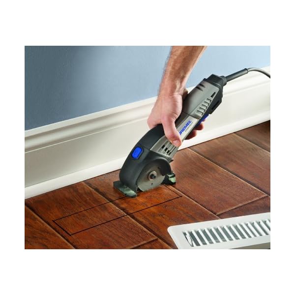 Dremel DSM20 Kompaktsäge 710W Handkreissäge Set (mit 6 Zubehören und 1 Staubsaugeraufsatz, zum Sauberen Schneiden von… – Bild 4