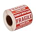 Alitamei Vorsicht zerbrechlich 500 Zerbrechliche Aufkleber 2"x3" Fragile Stickers Labels Moving Achtung Warnaufkleber---"HANDLE WITH CARE - FRAGILE - THANK YOU"