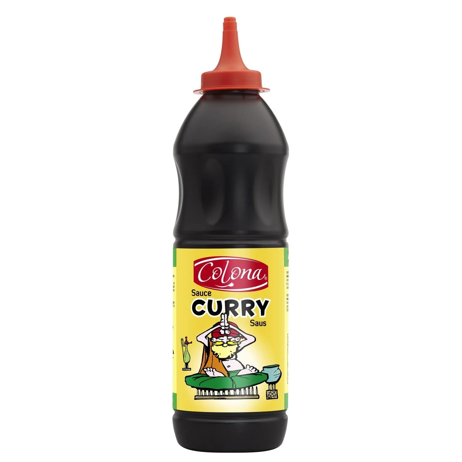 COLONA - Sauce Curry - Sauce Condimentaire Douce & Onctueuse · Idéale Frites, Viandes & Snacks · Format Squeeze Pratique - Le Flacon de 460g - Le Lot De 4