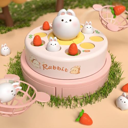 Générique Jeu d'Attrape Éjectable,Jeu Musical Enfant sur Le Thème du Lapin - Activité Éducative Interactive pour Salle de Classe Jardin Camping Voyage Fête Foraine – Image 4