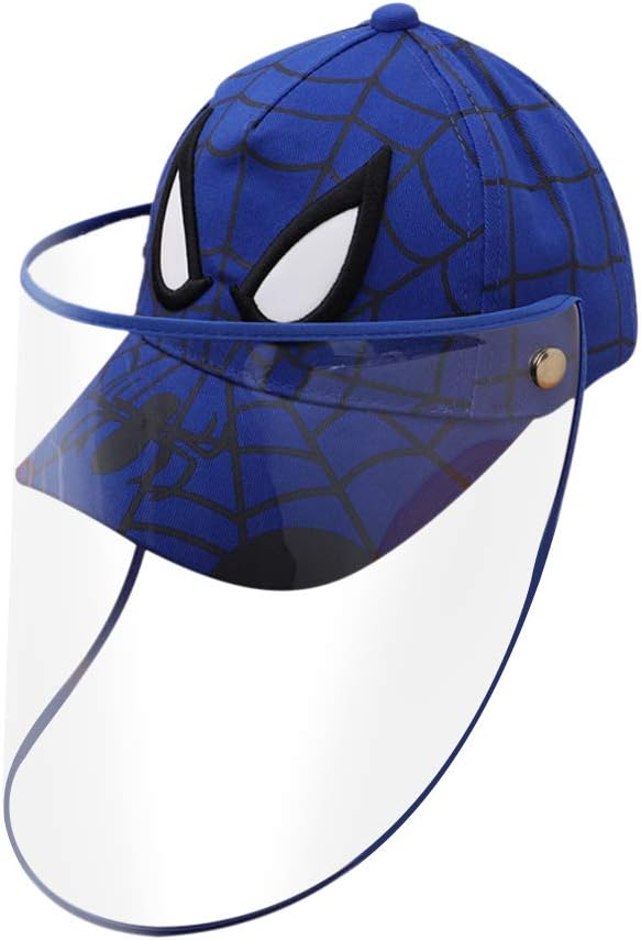 KABAKE Face Shields Anti-Spitting Hat Kids Baseball Cap with Detachable Shiled Anti-Fog Dustproof Cover for Outdoor Protection