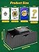 Electric Card Shuffler 2 Deck, Manual Automatic Poker Card Shuffler, Usb Plug-In Or Aa Battery Operateinduction Type Card Deck Shuffler For Uno Phase 10 Blackjack Texas Hold'em (Timing Style)
