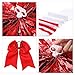Unittype 4 Pieces Girls Cheerleader Costumes Outfit Cheer Uniform Halloween Dress for Party Birthday (Red,5-6 Y)