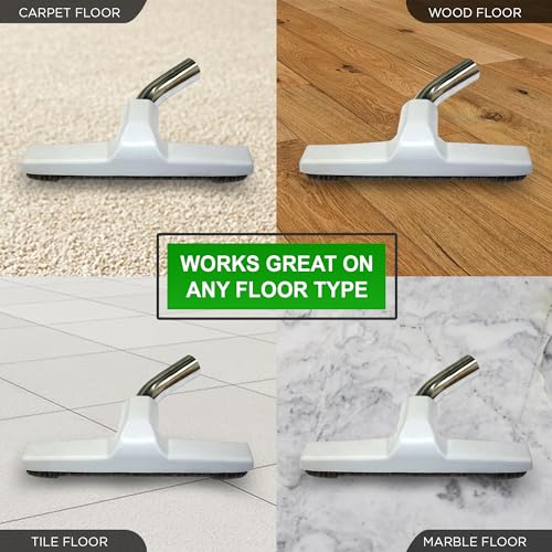 Selgo Floor Brush with Metal Curved Swivel Elbow with Soft Horsehair Bristles, for Eureka and Universal Vacuum Cleaners with 1 and 1/4 Inch Wand Size Opening (1.25 Inch) (32mm) 10 Inch Wide by Selgo - Used condition - Image 6