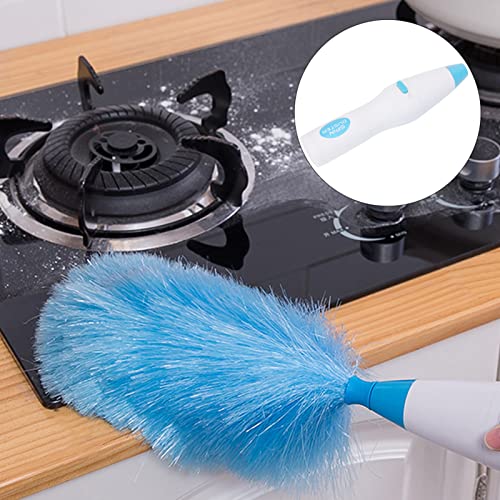Image of AYNEFY 180 Bendable Electric Duster, Duster with Extendable Pole Bendable Dusters for Fans, Blinds, Furniture, Shutters, Cars top and More
