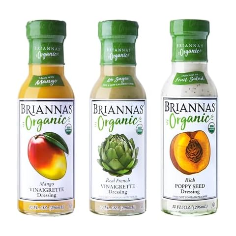BRIANNAS Organic Variety 3 Pack: Delicious and Healthy Salad Dressings Cover