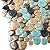 Pebble Porcelain Tile Fambe Turquoise Green Beige Shower Floor Pool Alley Tiles Mosaic TSTGPT005 (5 Square Feet)