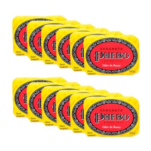 Phebo Sabonete, Odor De Rosas, 90g, 12 Unidades