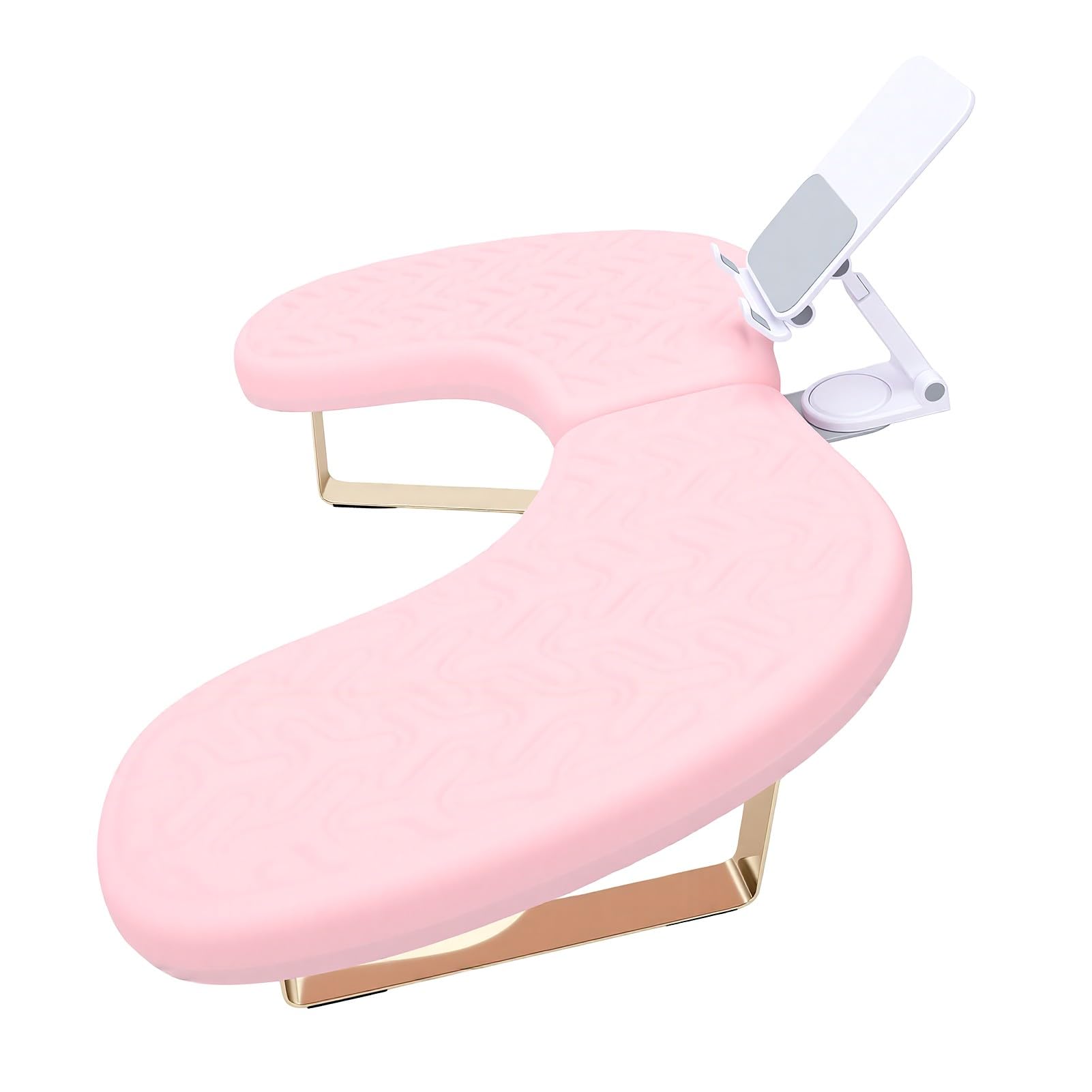 Yanmis Poggiamano per Unghie Traspirante a Forma di U, Bracciolo Ergonomico per Manicure, Spugna Memory Ad Alta Resilienza, Resistente all'acqua, per Salone di Bellezza, Comodo Bracciolo per Nail