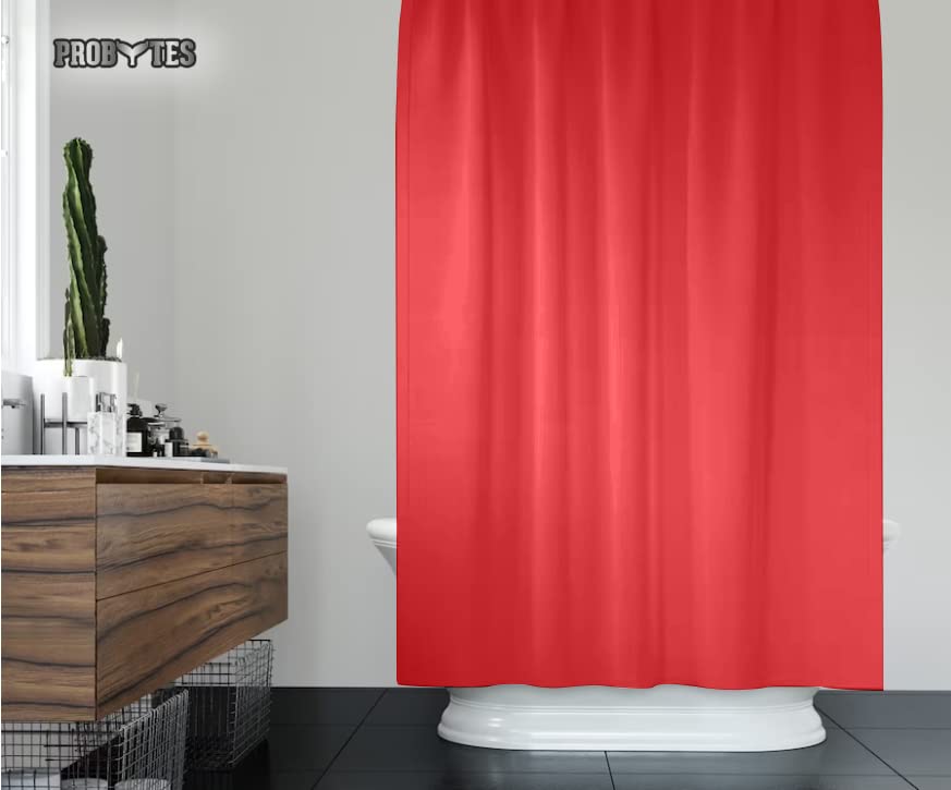 PEVA Shower Curtain - Water Repellent, Mildew Resistant, 180x180cm, 71x71inch, Rail Hooks, Ultra-Thin, Feather Light, Wet Rooms, Shower, Bath, Plain Solid Vibrant Colours, Style, Dcor and Designer - Image 4