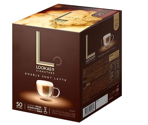 LOOKAS 9 LATTE ���[�J�X�i�C�� �V�O�l�`���[ �_�u���V���b�g ���e �R�[�q�[�~�b�N�X 50T [���s�A���i]