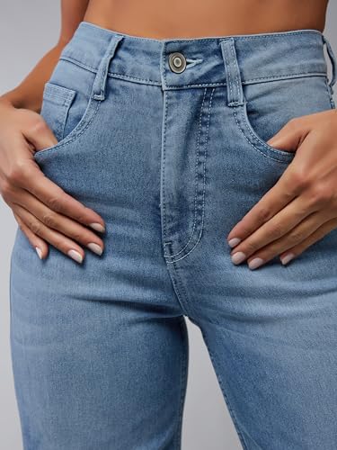 Image of Dolce Crudo Women's High Waist Straight Fit Jeans