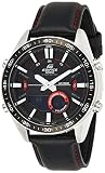 Casio EDIFICE Orologio, Robusta Cassa, 10 BAR, Nero, Uomo con Cinturino in Acciaio Inox EFV-C100L-1AVEF