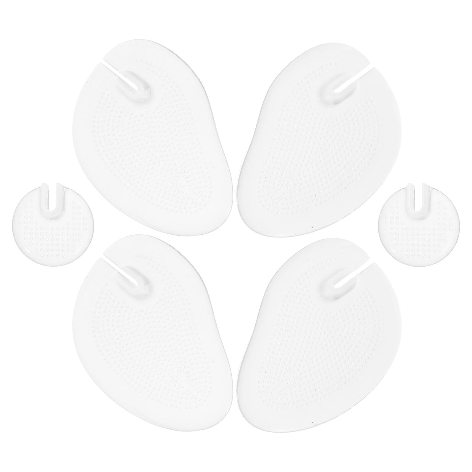 Plantillas Adhesivas de Gel para Antepié Transparentes 3 Pares | Almohadillas Pie Efecto y Amortiguación, Formato para Sandalias, Uso en Ball-of-foot