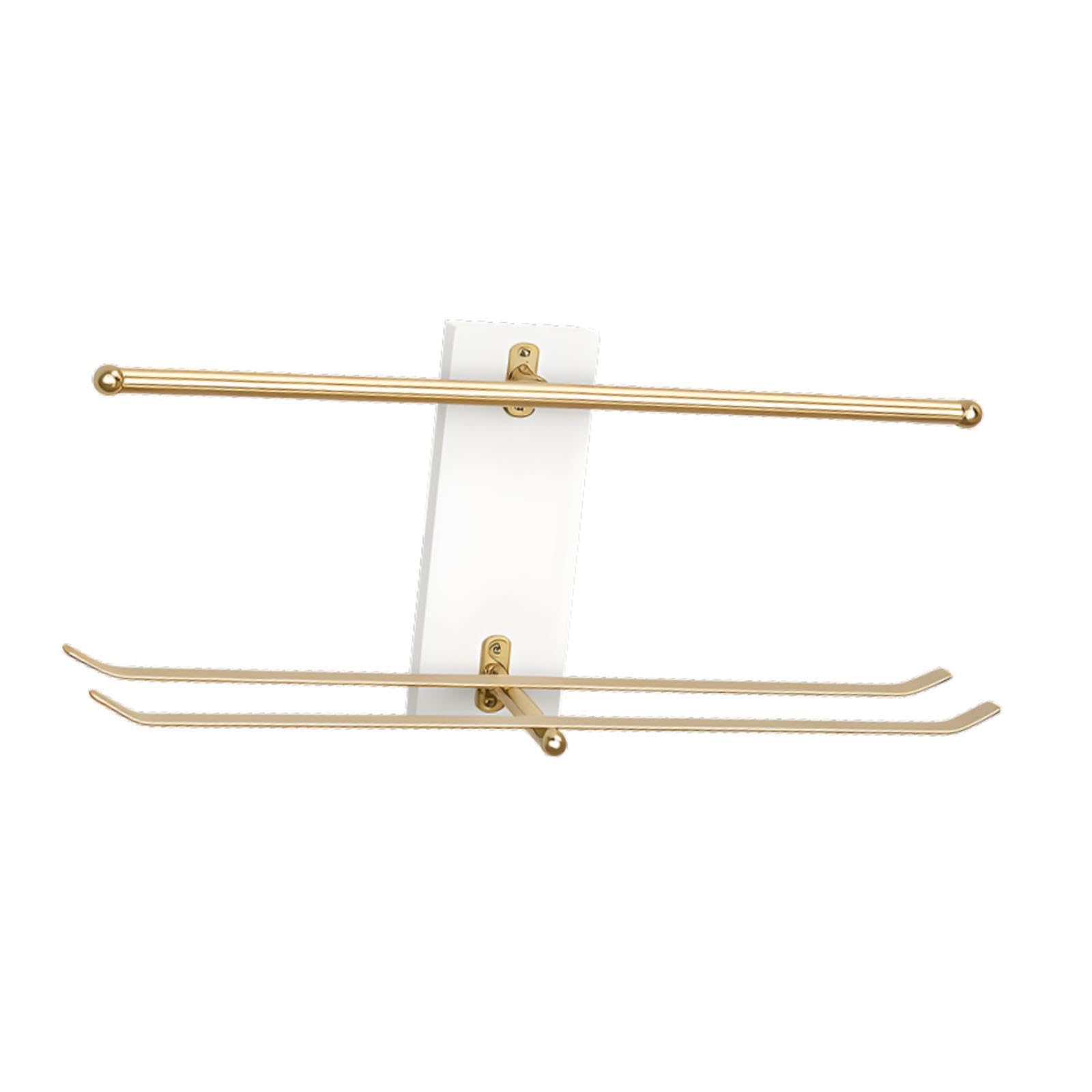 jojomis Wall Mounted Jewelry Organizer Storage Holder Smooth Metal Modern Display Rack for Rings Necklaces 11.81x5.12 Inch