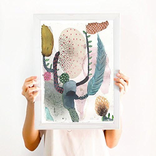 Botanical wallart. Abstract botanical art print.Botanical wall art. Floral art print. Modern wall art. Abstract green plant poster. Botanic wallart from original watercolour painting. Sizes from 5x7 up to 16x20 inch, A4, A3, A2, Botanical painting.