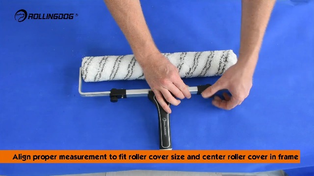 BESGA Adjustable Paint Roller With Frame - 34cm To 58cm Microfiber Roller Cover For Walls, Driveways & Concrete