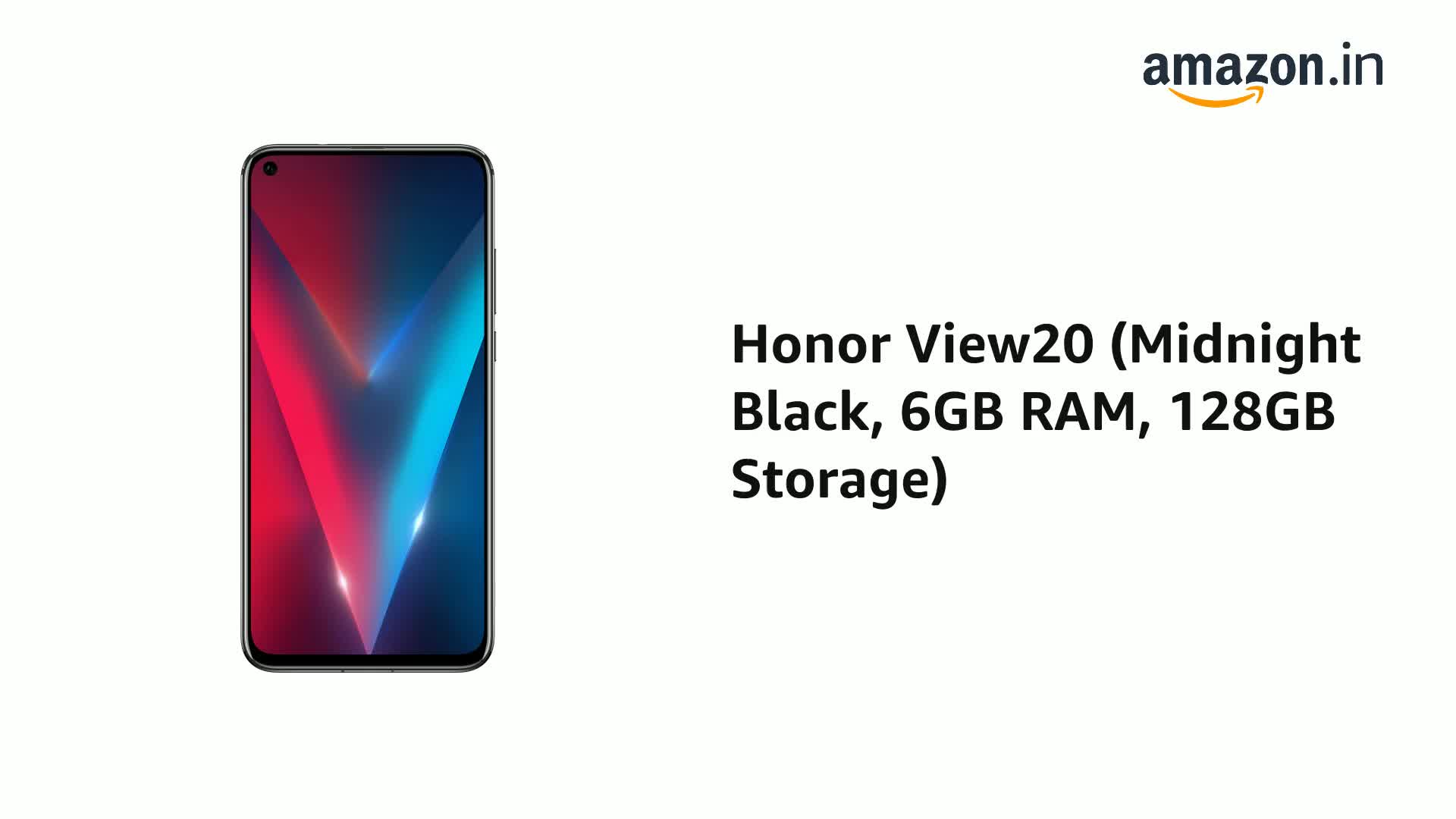 Honor View20 Midnight Black 6gb Ram 128gb Storage Amazon In Electronics