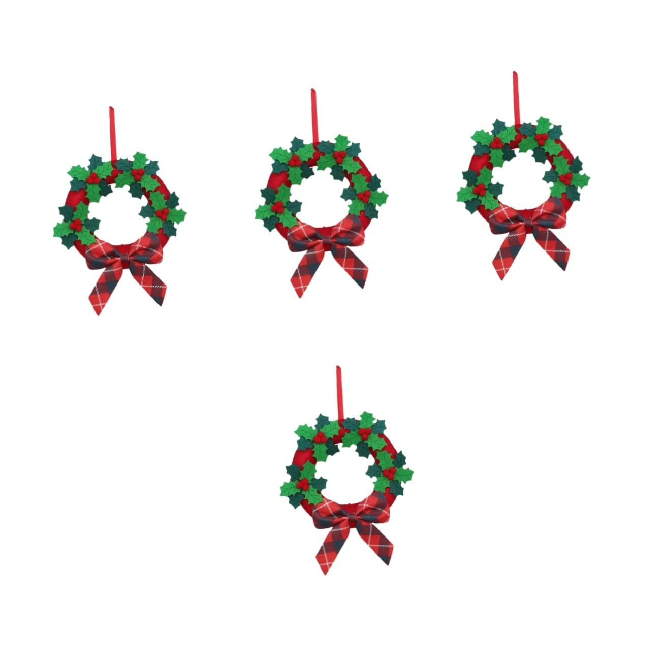 Zerodeko 4 Pezzi Di Ornamenti Per Ghirlande Natalizie Decorazioni In Feltro Decorazioni Invernali Ghirlande Accessori Per Alberi Di Natale Per Porta D'Ingresso