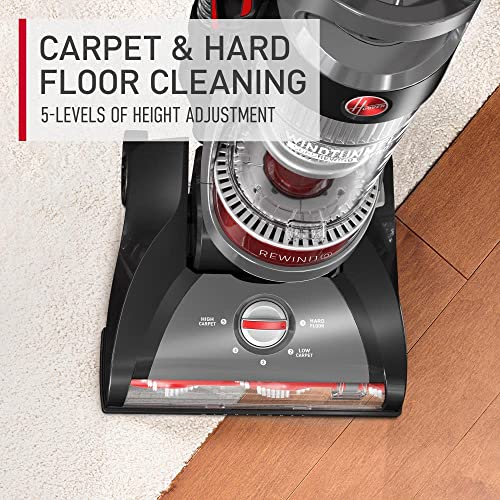 Hoover Windtunnel Cord Rewind Pro Bagless Upright Vacuum Cleaner, For Carpet And Hard Floors, Uh71300V, Black #TOP3