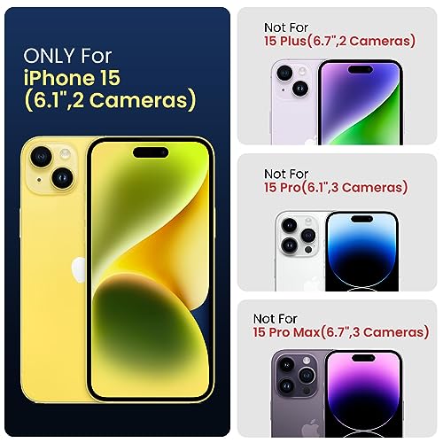 Image of FireNova Designed for iPhone 15 Case, Silicone Upgraded [Camera Protection] Phone Case, Soft Anti-Scratch Microfiber Lining Inside, 6.1 inch, Calke Green