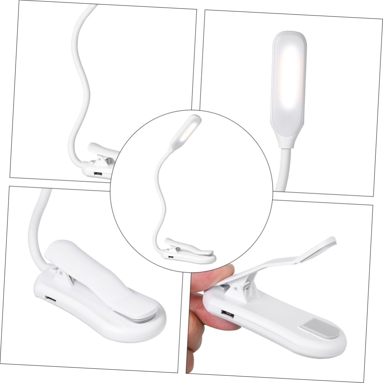Lampka biurkowa z ochroną oczu USB do ładowania, lampka biurkowa do czytania na biurku, lampka nocna dotykowa, lampka do czytania z gęsią szyją