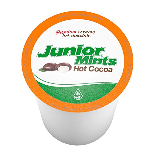 Junior Mint Chocolate Mint Single-Cup Hot Cocoa for Keurig K-Cup Brewers, 12 Count (Pack of 6)