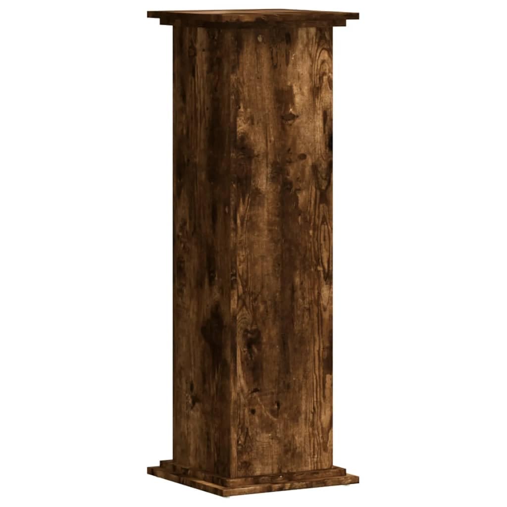 vidaXL Plant Stand, Plant Pot Stand for Indoor Living Room, Plant Holder for Decorative, Flower Stand Flower Pot, Smoked Oak Engineered Wood