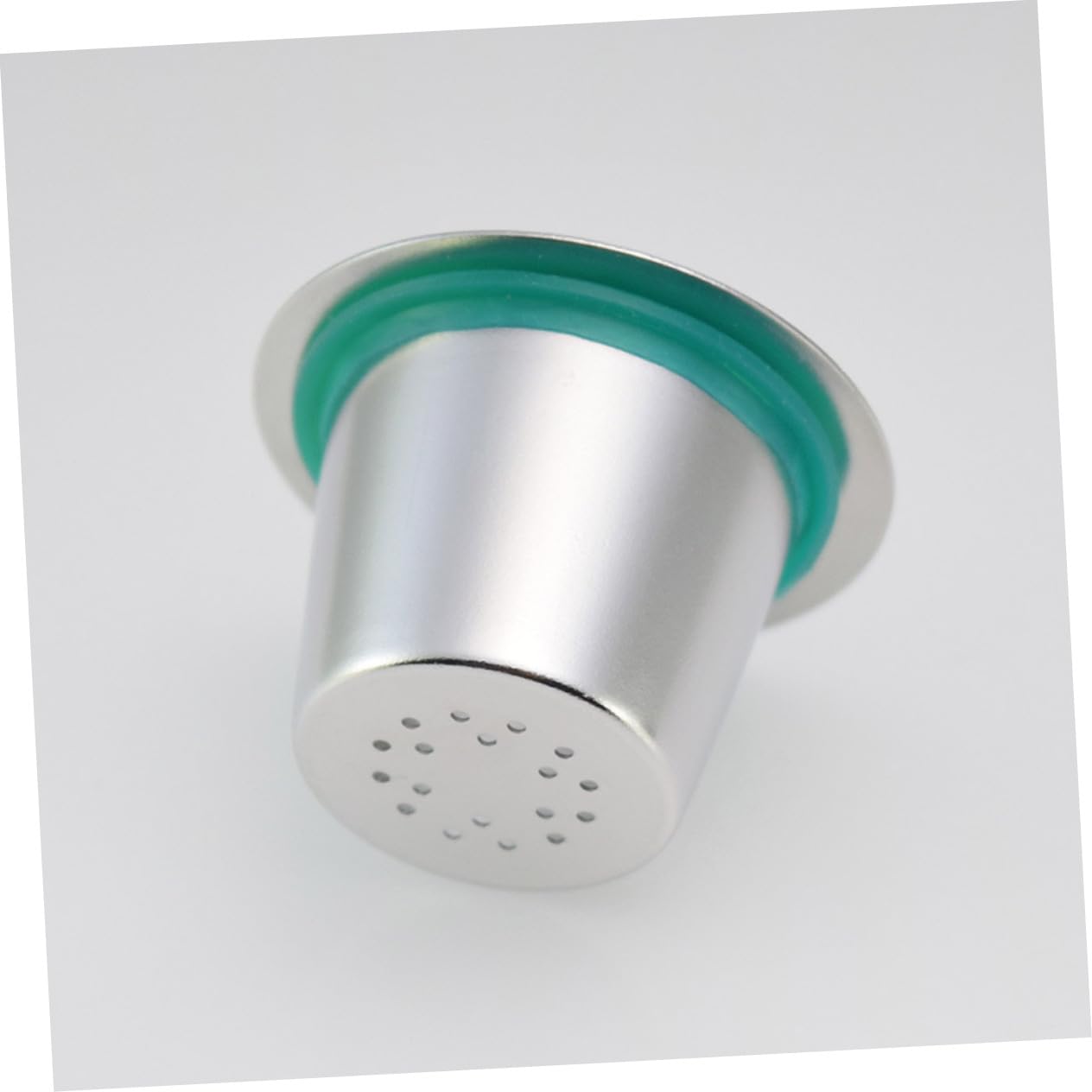 Housoutil Stainless Steel Capsule Filter Cup Reusable for Espresso Maker 2pcs Multiple Holes