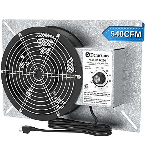 Denwenny IP55 Grade 540CFM Crawl Space Ventilation Fans with