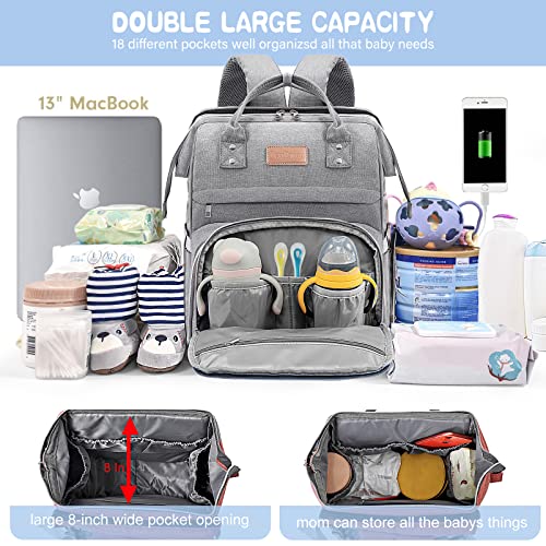 Lexiroman Diaper Bag Backpack, Large Capacity Multifunction Baby Bag For Boy Girl, Travel For Moms Dads thumb #1