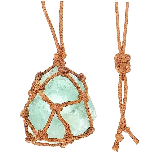 FRCOLOR 5pcs Crystal Necklace Ladies Necklace Decorative Stone Portable Crystal Pendant Craft Wear-Resistant Stone Pendant Random Color