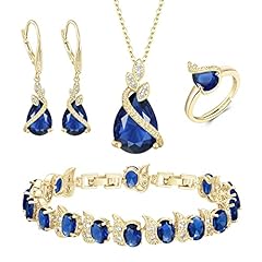 15-Sapphire Color Gold-Plated-Brass