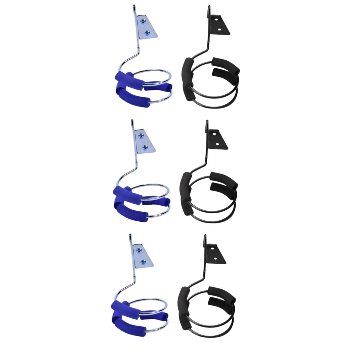 FRCOLOR 3 Set Di Supporto Per Asciugacapelli Da Parete Appendiabiti Per Asciugacapelli Organizer Per Strumenti Per Lo Styling Dei 2 Pezzi * 3