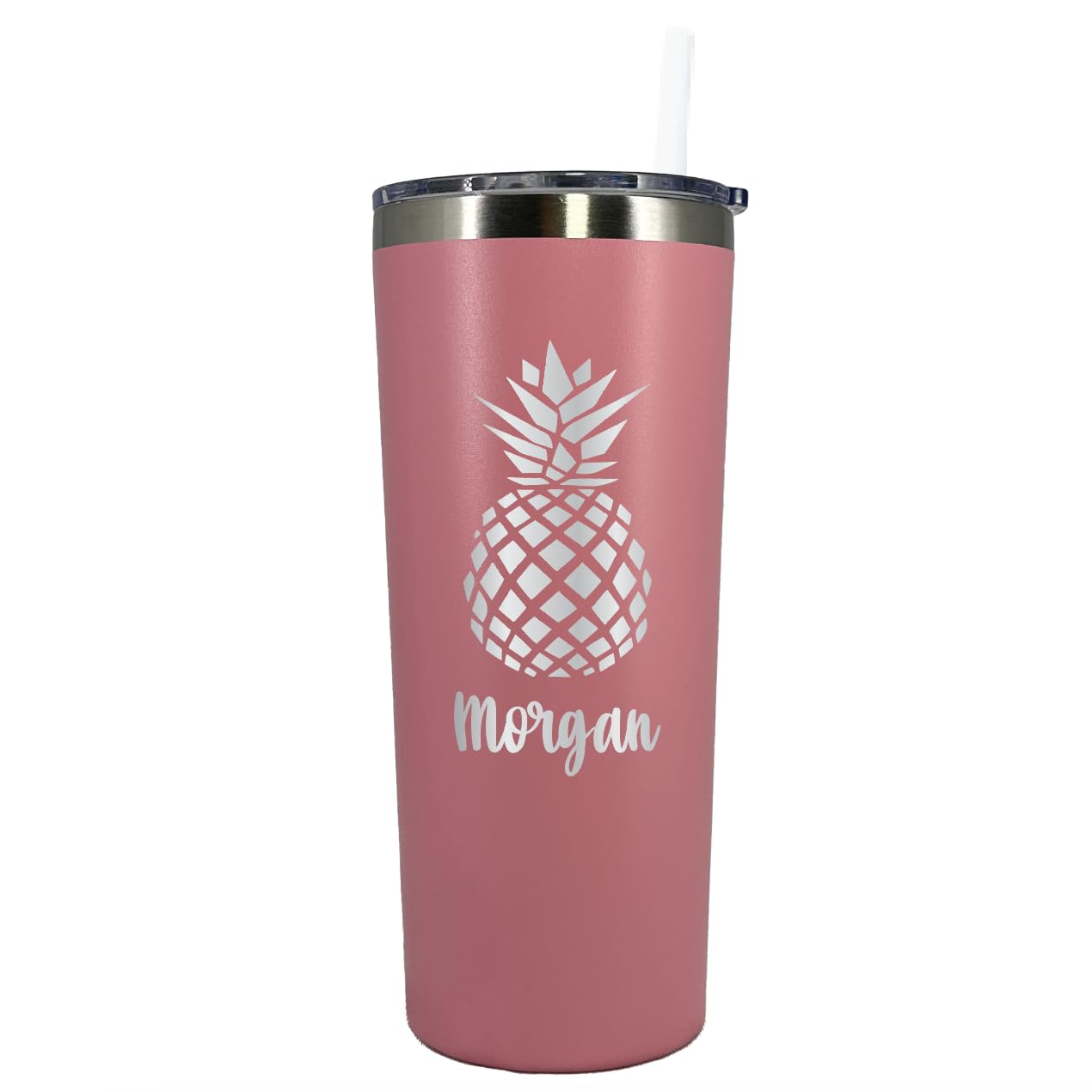 AVITO Personalized Pineapple Tumbler - Insulated Tumblers - 22 oz Tumbler with Straw and lid - Laser Engraved
