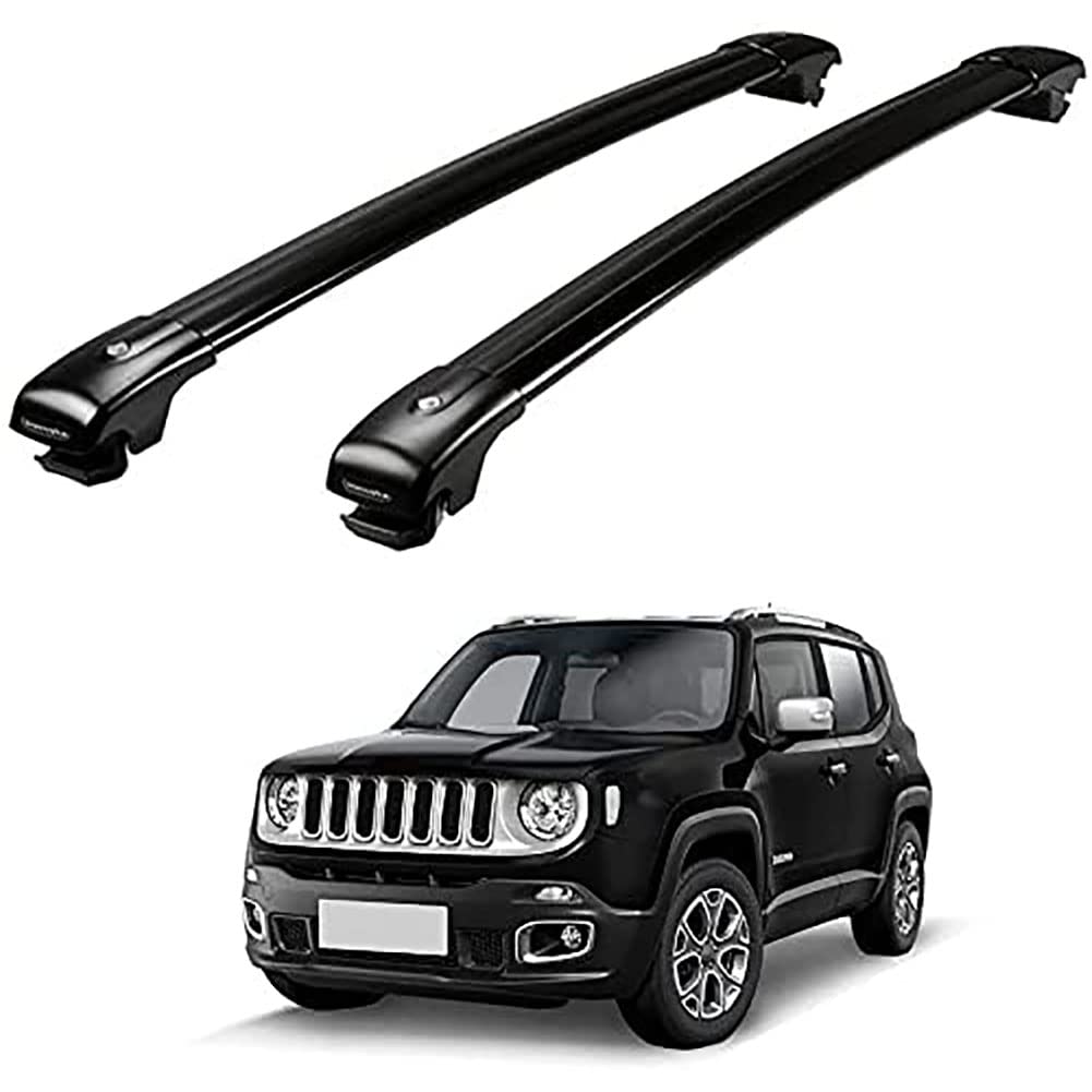 Buy Aluminium Roof Rack Bars for Jeep Renegade 2015 2016 2017 2018, Car