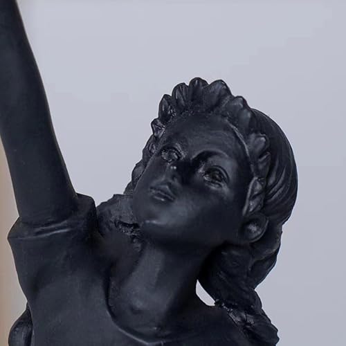 Miniatura 4 de Estatua de niña de globos voladores, escultura de resina, manualidades, esculturas de arte moderno para decoración del hogar, tema anti-guerra