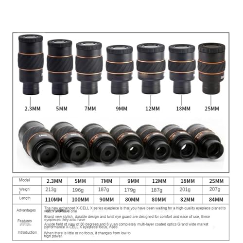 Accesorios for oculares de telescopio gran angular LX con calibre óptico de 12mm 2