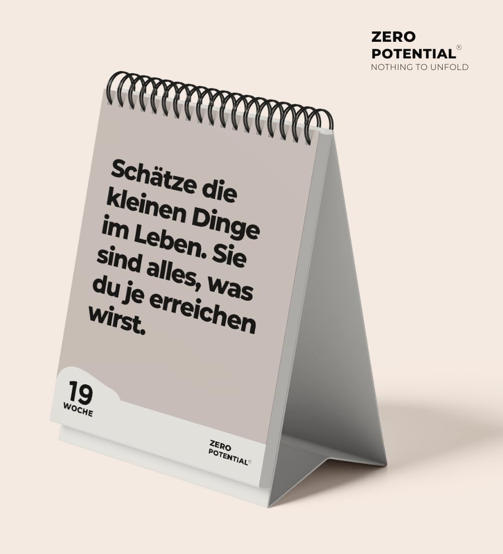 Demotivational Desk Calendar 2025 (Grey, Desk Calendar 2025 German) - Image 3