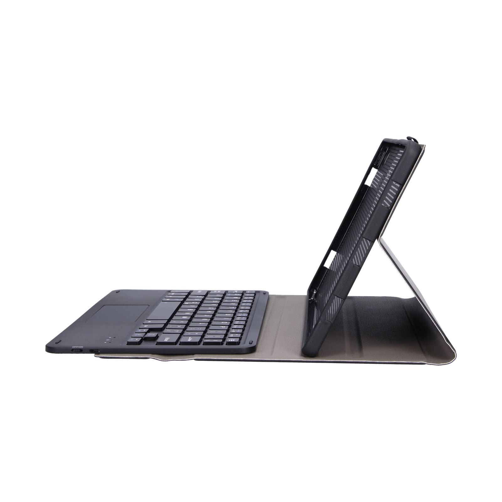 Funda con Teclado TouchPad para Tabletas para Lenovo Pad Tab P11 J606F, Cubierta de Soporte Delgada Y Liviana con Teclado Bluetooth Inalámbrico Extraíble para Tabletas Android(Negro)