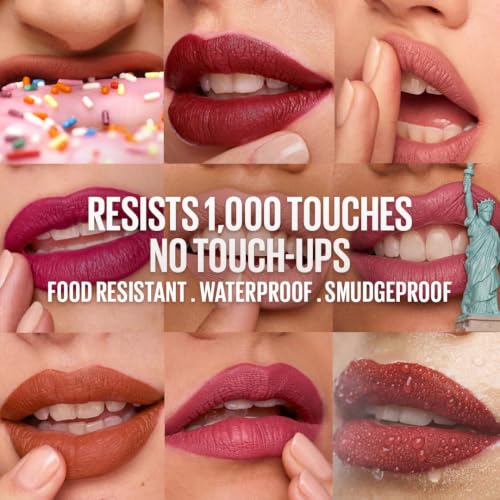 Image of Maybelline New York Liquid Matte Lipstick, Long Lasting, 16hr Wear, Superstay Matte Ink, 150 Savant, 5ml