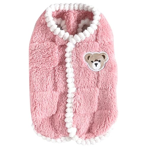JPETTOかわいい 犬服 冬服 フリース ペット服 コート ジャケット 背中開き Dカン付き ドッグウェア 犬服 パーカー もこもこ 柔らかい 猫服 可愛い 防寒着 変身服 保温 小型犬 中型犬 大型犬